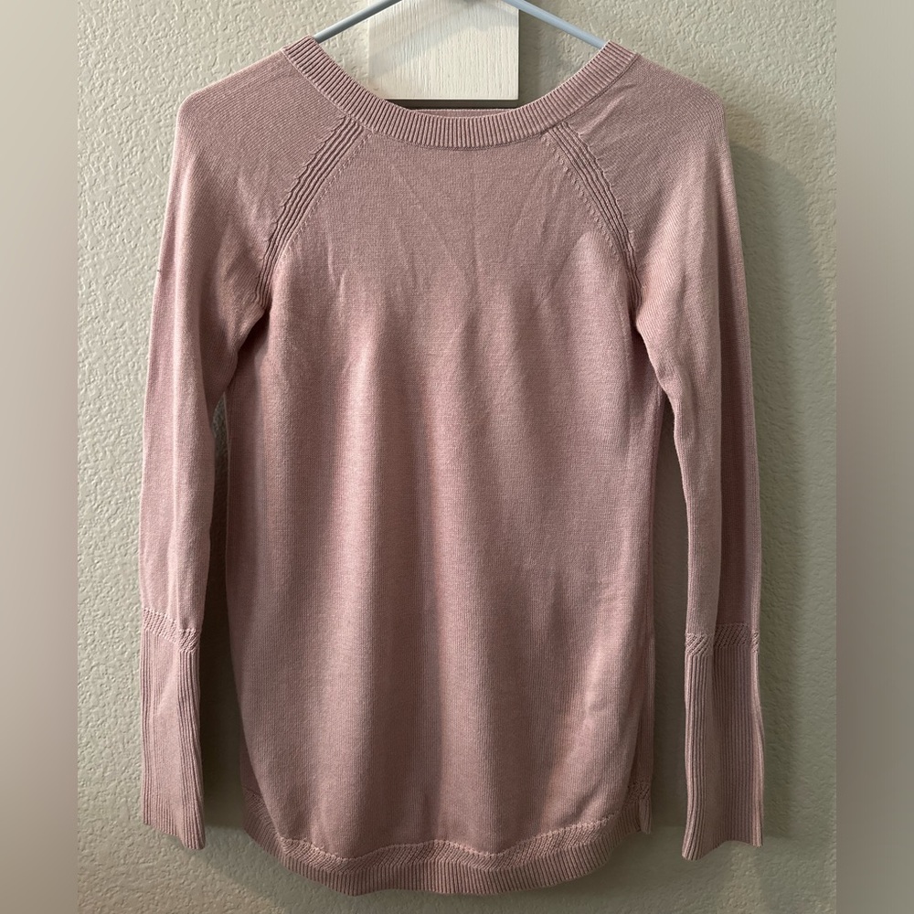 Lululemon Unity Drop Back Sweater Color: Dusty Ro… - image 2